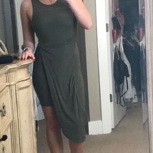 Super comfortable olive dress from Express